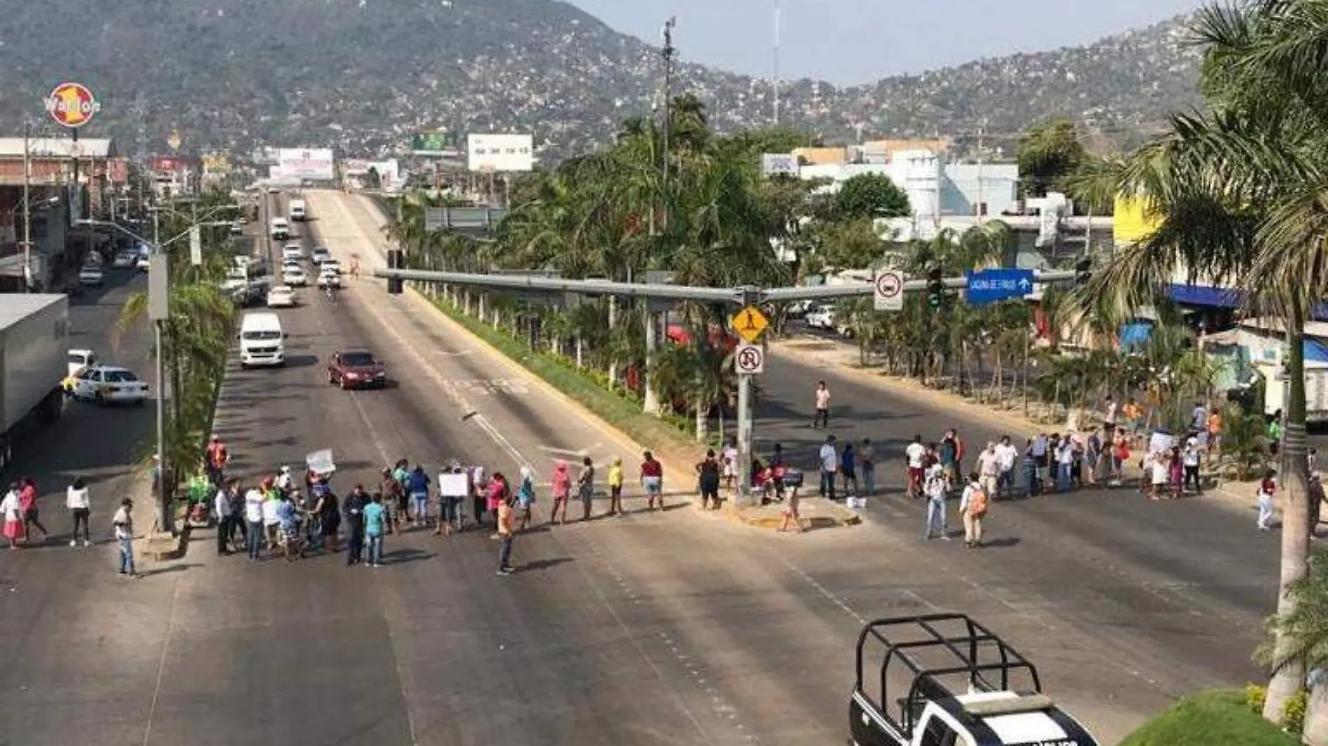 Protesta Zapata Acapulco despensas